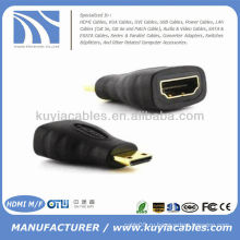 Новый мини-HDMI мужчина на HDMI Женский адаптер-конвертер